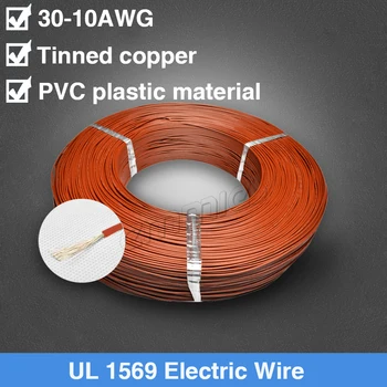 

UL 1569 30 AWG 28 AWG 26 AWG PVC Single Core Copper Wire Thinned Copper Wires House Electric Cable