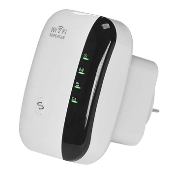 

Wifi Signal Amplifier Enhancer, 300Mbps Wireless Router Repeater WiFi Extender(EU Plug)