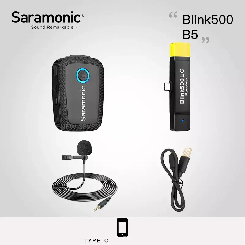 Saramonic Blink500 беспроводной микрофон профессиональный голосовой Студийный микрофон для DSLR телефона Ноутбук с камерой для просмотра Youtube Vlog - Цвет: Blink 500 B5