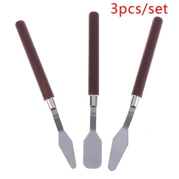 

3pcs/set Oil Painting Scraper Of Acrylic Gouache Oil Paint Color Palette Tool