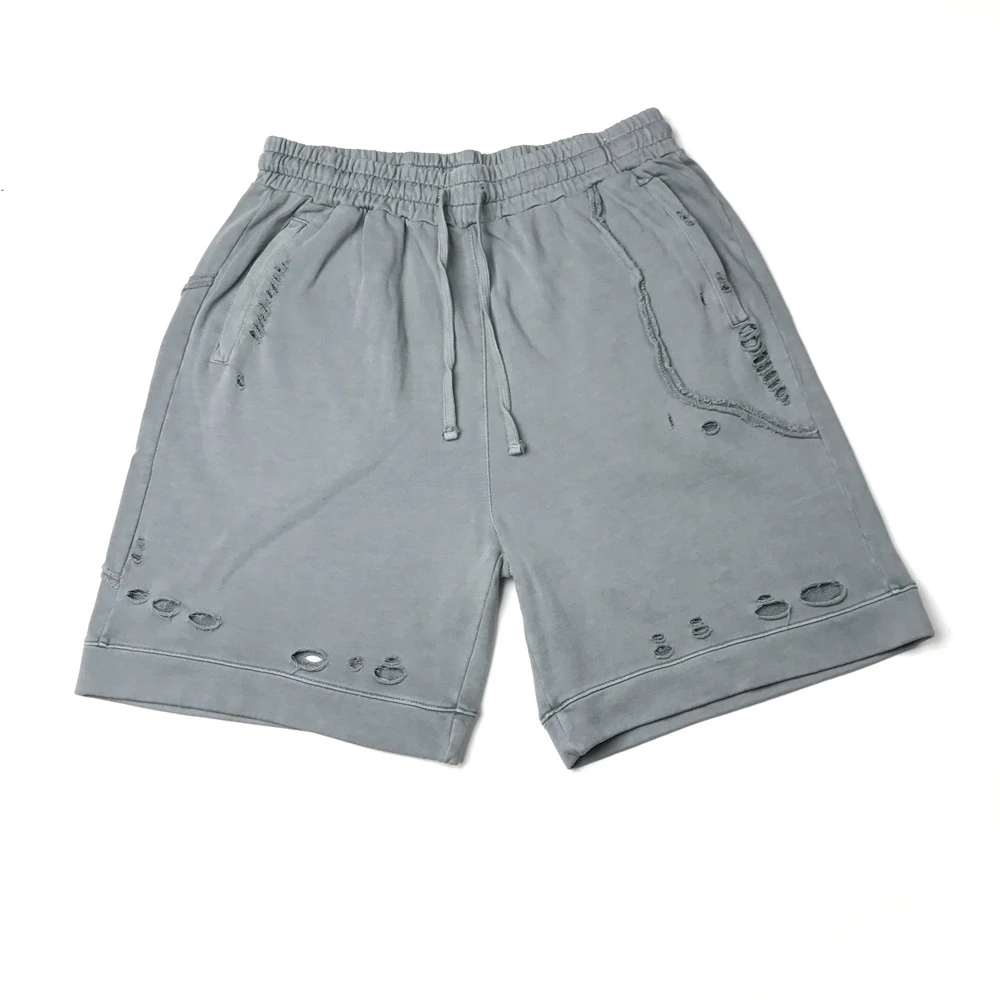 distressed sweat shorts