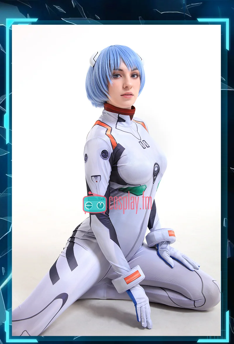 Аниме EVA Ayanami Rei Косплей Костюм битва Боди белый костюм униформа ПУ спандекс Новинка