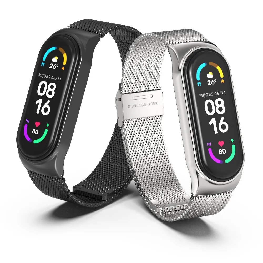 Ремешок для смарт-браслета Mi Band 5 4 3 6 силиконовый | Электроника
