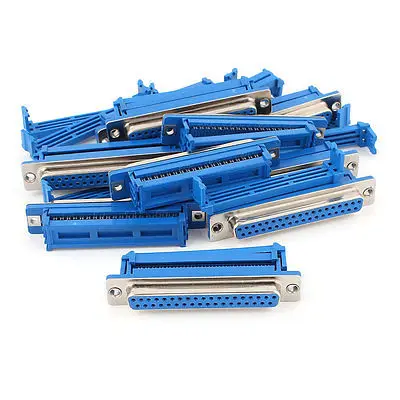 

10Pcs Parallel Port DB37 37 Pin Female IDC Flat Ribbon Cable Connector Blue