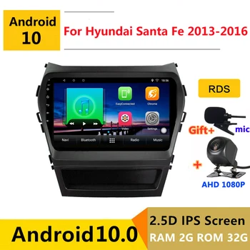 شراءالروبوت 10 مشغل أسطوانات للسيارة مشغل وسائط متعددة GPS لشركة هيونداي سانتا في Ix45 2013 2014 2015 2016 الصوت راديو تلقائي ستيريو والملاحة