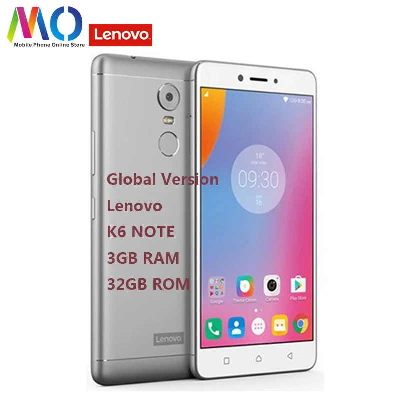 Разблокировка глобальной версии lenovo K6 Note K53a48 32G Android7.0 Qualcomm Octa Core 5,5 дюймов FHD 16 МП камера 4000 мАч 4G OTA смартфон