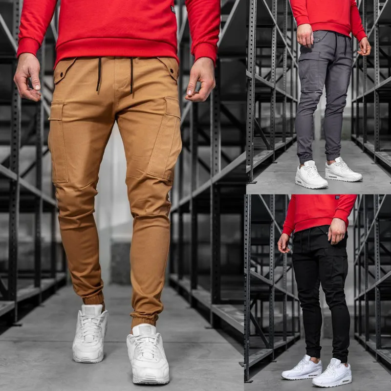 

New Style Men's Trousers Men Fashionable Tied Trousers Work Clothes Casual Pants Corset Clothing Jogger