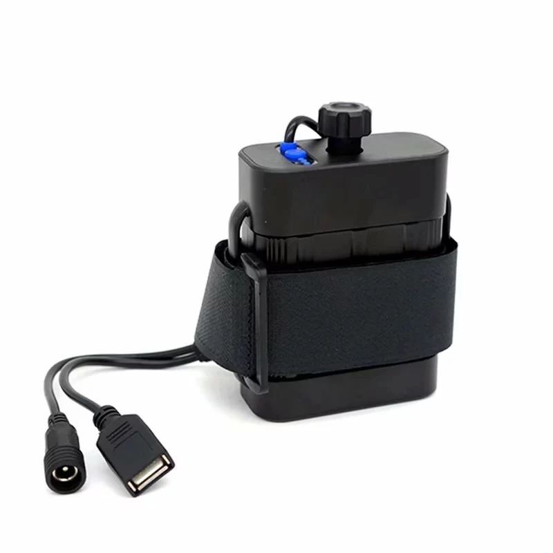 DC USB 2x26650/18650 держатель отсек водонепроницаемый батарейный блок питания чехол Коробка для велосипеда головной светильник велосипедный светильник телефон