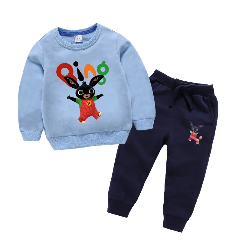 Bing Bung/комплект для мальчиков, новинка года, весенне-Осенняя детская одежда для мальчиков, свитер+ штаны, детский спортивный костюм из двух предметов с героями мультфильмов - Цвет: color 11
