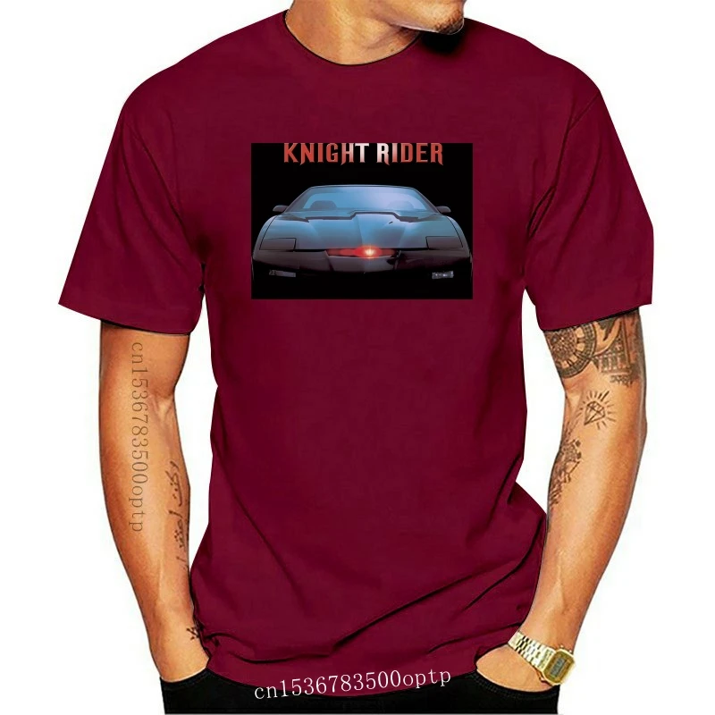 New KNIGHT RIDER Classic Retro Movie TV Show Mens Black T-Shirt Size S to 3XL 100% cotton tee shirt tops wholesale tee2021 Hig | Мужская