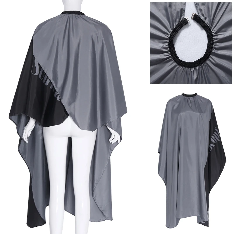 Corte de Cabelo Cabo para Barbeiro Cabeleireiro Avental Pano Vestido 7 Corte de cabelo cabeleireiro cabo para barbeiro