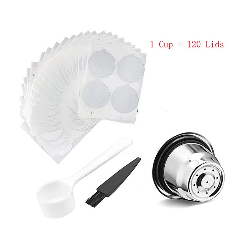 For Nespresso Coffee Capsules Stainless Steel With Disposable Aluminum ...