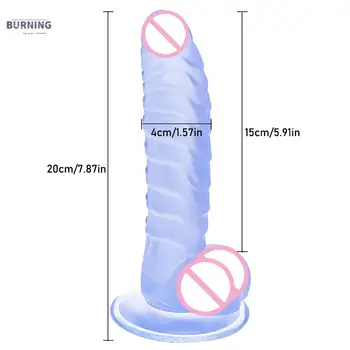 Big Skin Feeling Huge Realistic Dildos with Suction Cup for Women Masturbation Big Penis Soft Dick Erotic Large Phallus Sex Toys 2