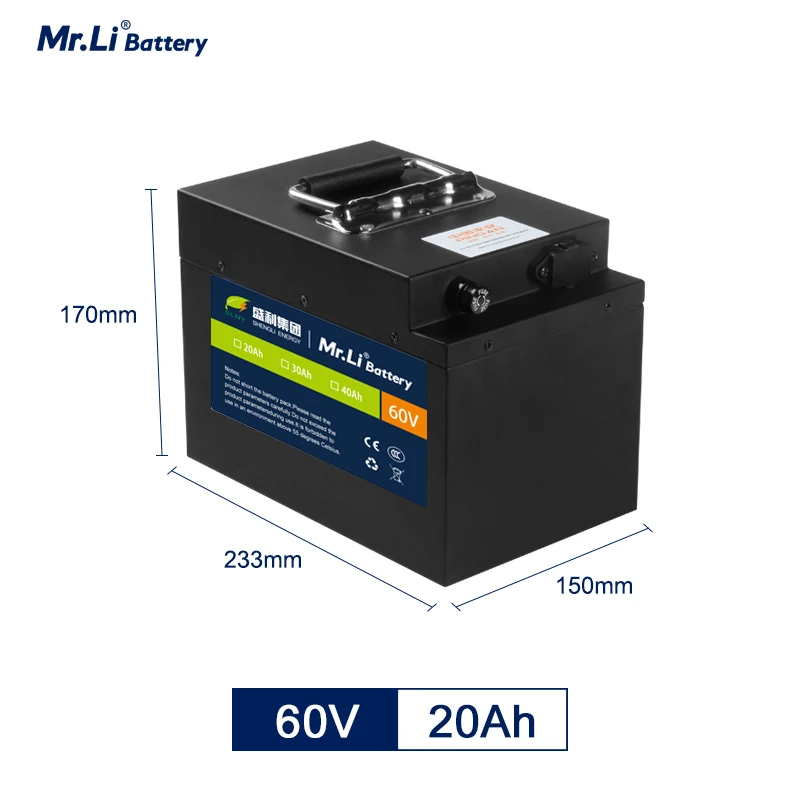 Mr. Li 60V20A 60V30A 72V20A 72V30 аккумуляторная батарея для электровелосипеда Lifepo4 большая емкость Высокая мощность Аккумулятор для электровелосипеда