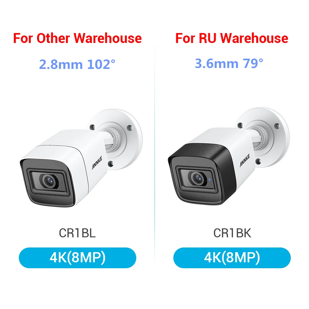 ANNKE 4K 8CH Ultra HD CCTV камера системы H.265 DVR комплект 8 шт. 8MP TVI IP67 уличная домашняя система видеонаблюдения
