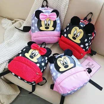 

New Fashion Cartoon Children School Bag Mickey Bags Kindergarten Class Backpack First Grade Boys Girls Baby Schoolbag