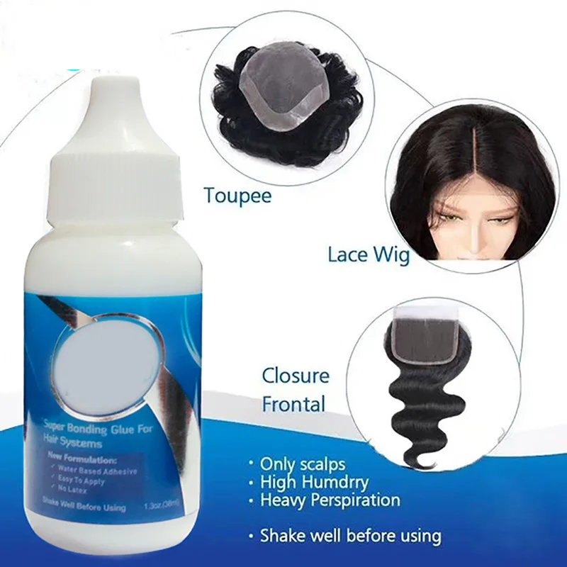 

Transparent Liquid Wig Glue Toupee Adhesive Glue Fast Safe Hairpiece Artificial Hair Adhesive Wig Glue For Hair Loss Cosplay