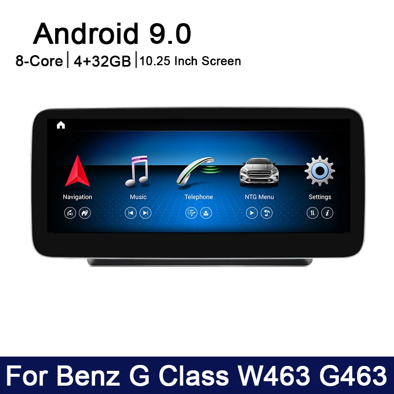 Автомобильный мультимедийный плеер Android 9 0 8 ядер 4 + 32 ГБ для Mercedes Benz G Class W463 G463 2016 ~