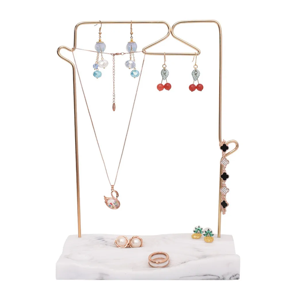 

Resin Metal Jewelry Storage Rack Geometry Gold Ring Necklace Bracelet Display Storage Rack Holder Organization for Home Decor