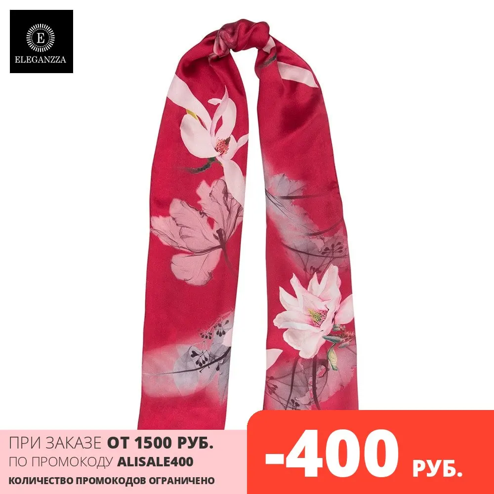 Scarves &amp Wraps Eleganzza SS03-8000 Stole women. silk 53x170 Apparel Accessories scarves stoles for women clothing female элеганза