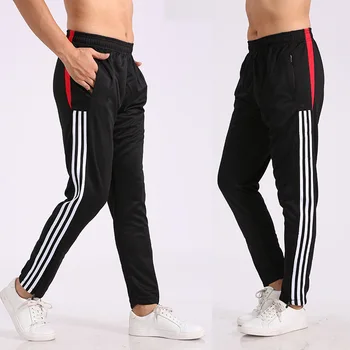 

2020 Summer Football Workout zipper Athletic Football Soccer pant Training sport Pants Elasticity Legging jogging Gym Trousers