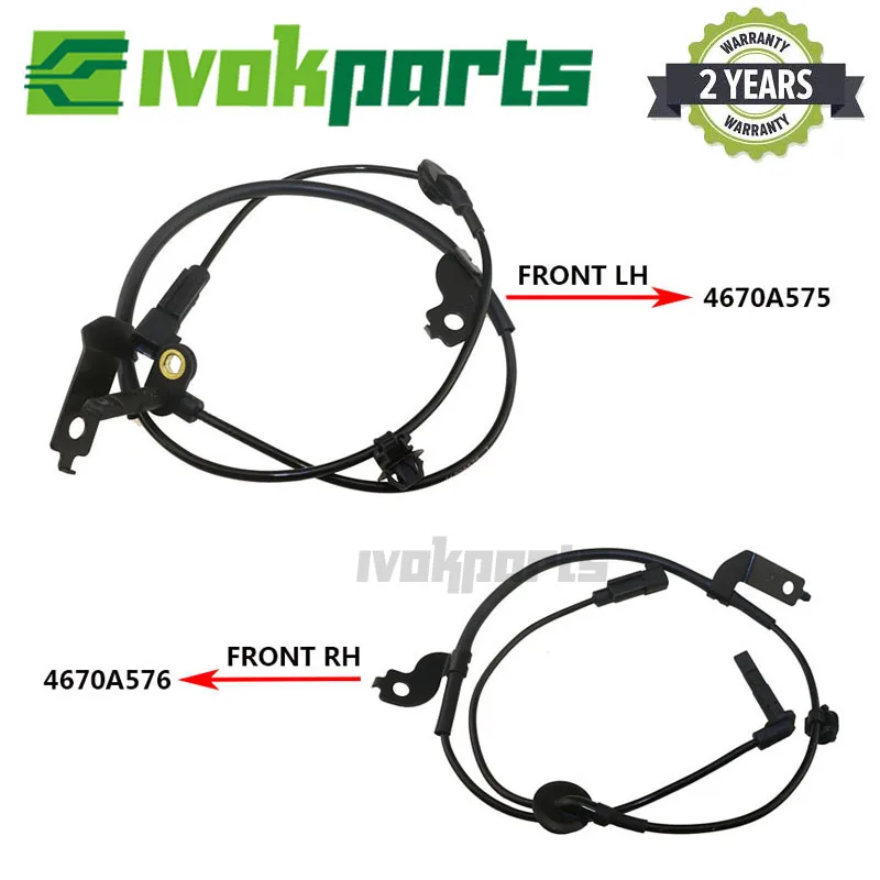 2x передний L/R левый и правый датчик скорости колес ABS для Mitsubishi ASX LANCER OUTLANDER II III PAJERO