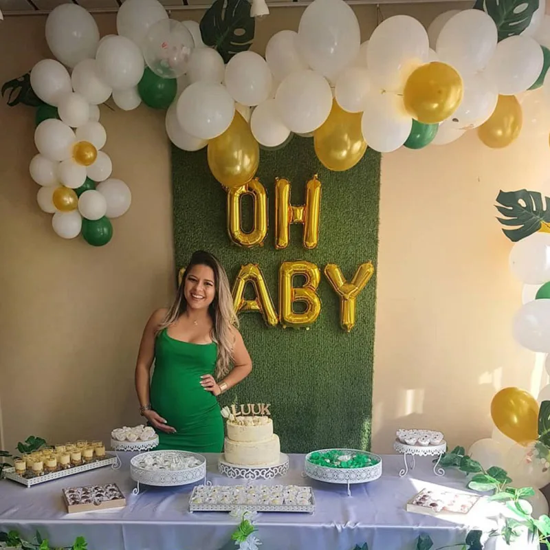 Воздушные шары с надписью Oh Baby 16 дюймов фольгой для мальчиков и девочек товары
