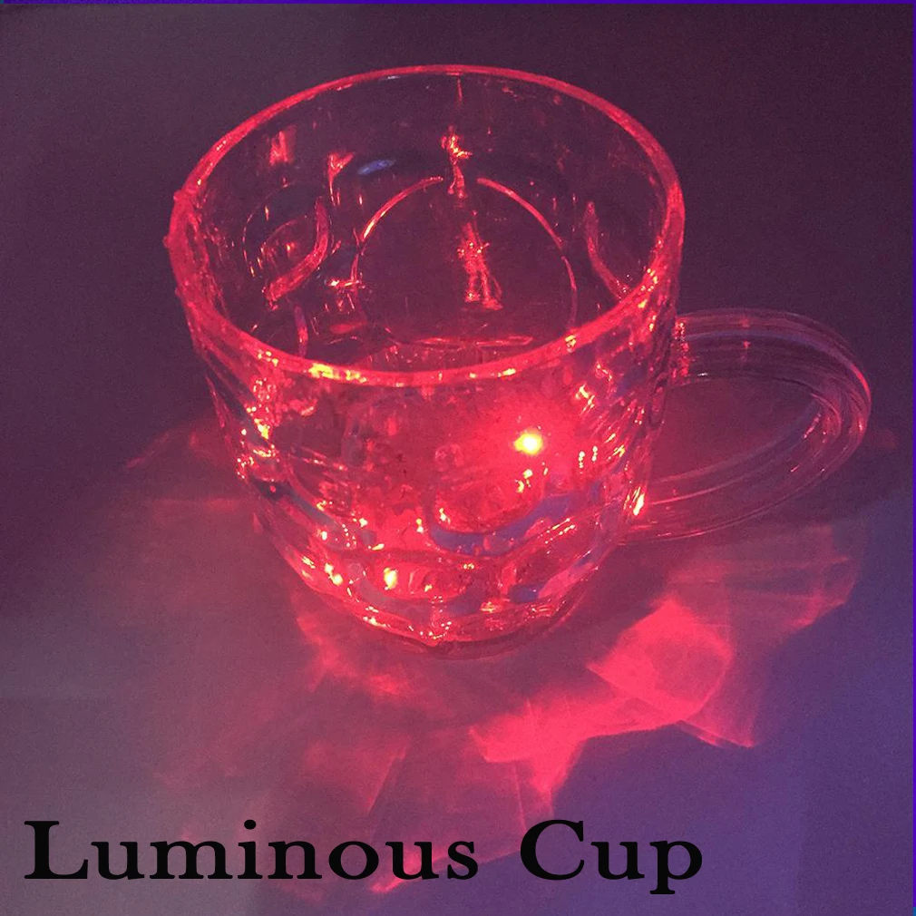1 шт., светящаяся Индукционная лампа для воды, 7 цветов, изменяющий светильник, кружка для пива, чашка для чая, чашка для воды, светящаяся красочная Индукционная чашка, светильник
