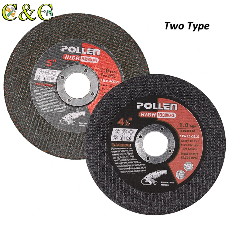 4.5/5 Inch Metal-Cutting Saw Blade Cutting Disc Wheels for cutting steel and all metals Suitable for most angle grinders