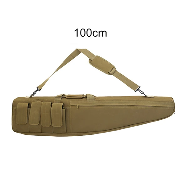 Tan 100cm Airsoft тактический Чехол для оружия 70 см 100 см 120 см Водонепроницаемая армейская Военная снайперская сумка на плечо рюкзак для переноски охотничьей винтовки - Цвет: Tan 100cm