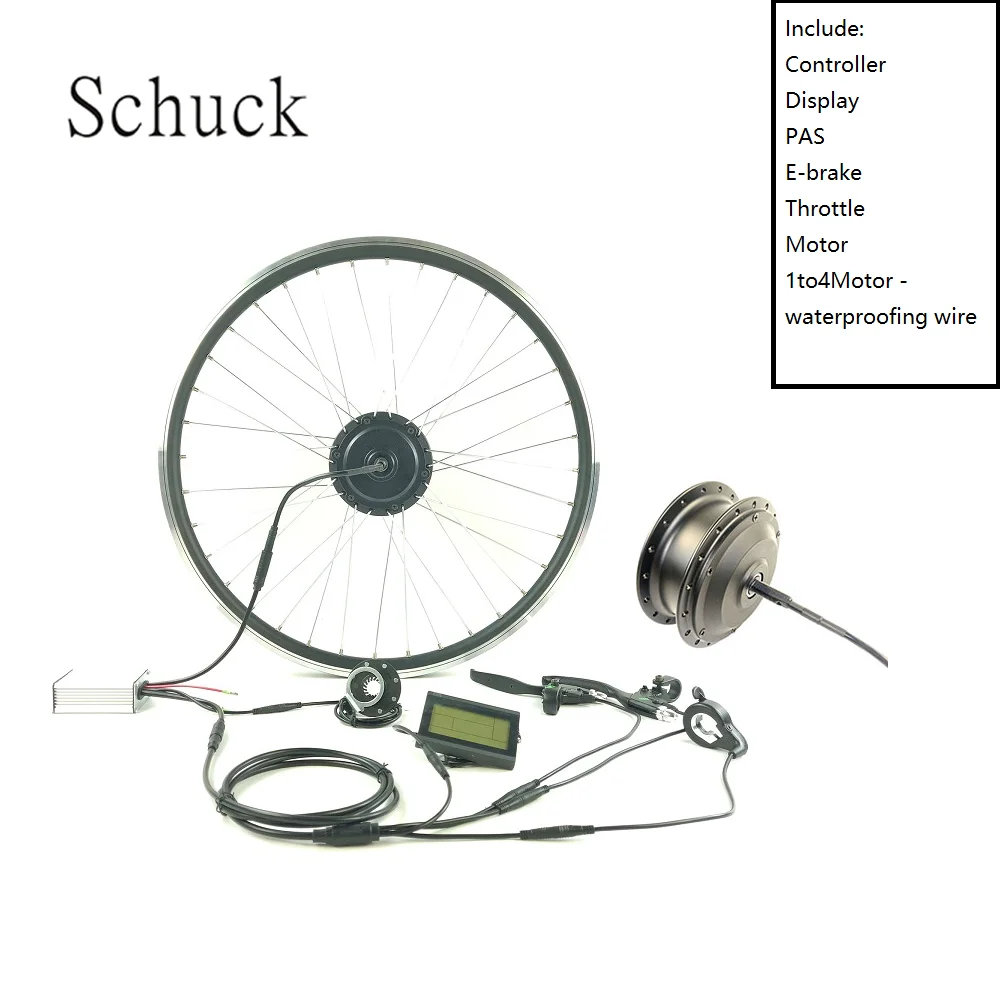 

Schuck With Display KT LCD3 FRONT Wheel Motor 48V350W electric bicycle conversion kit electric bicycle motor