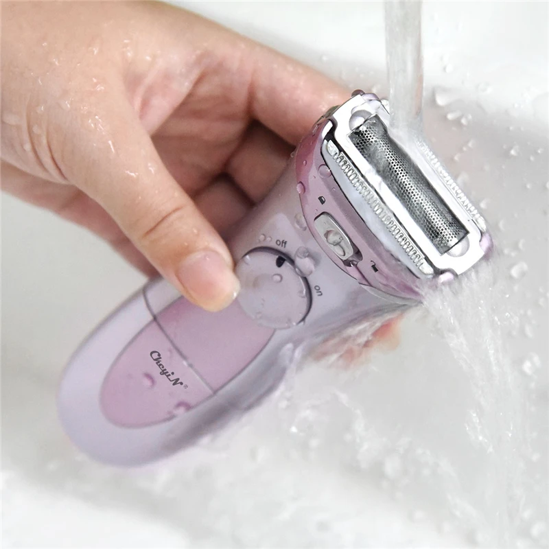 Battery Powered Lady Shaver Women Epilator Waterproof Bikini Leg Armpit Hair Removal Depilation Body Trimmer Razor No Pain | Бытовая