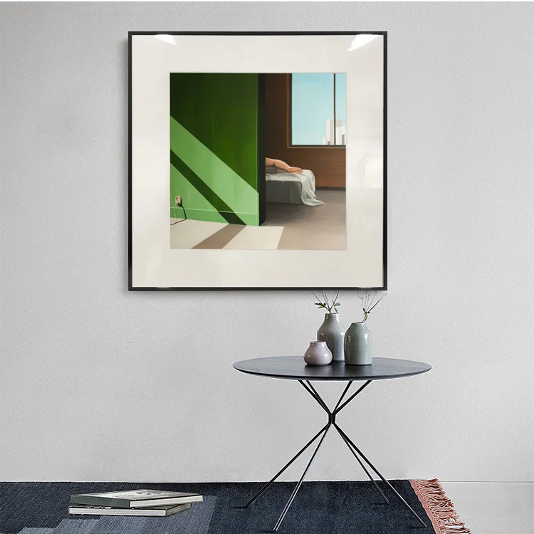 

Darhk Non-mainstream Modern Minimalist Creative Decorative Painting Restaurant Bedroom Living Room Hanging Painting Hotel Model