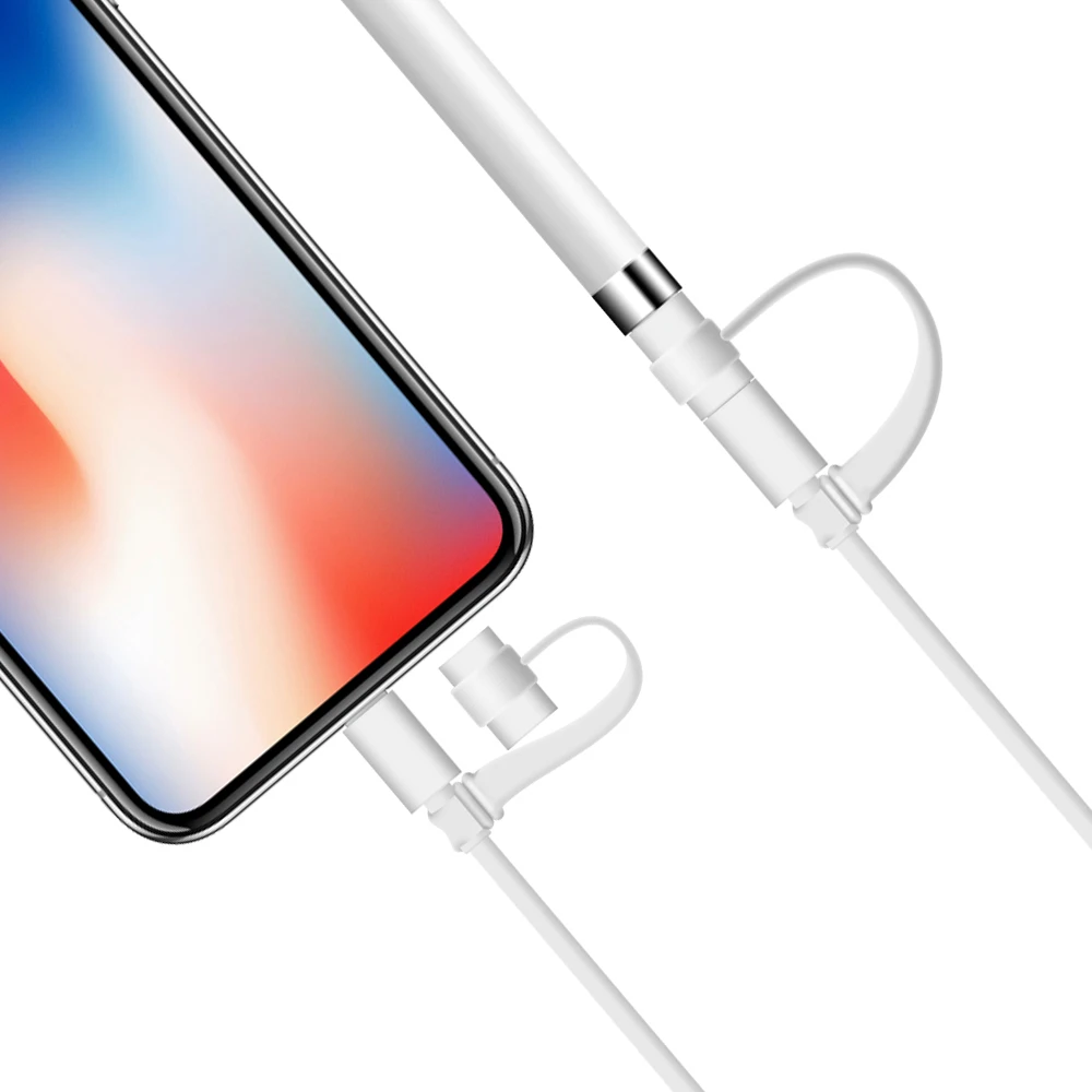 10 шт. в упаковке, Силиконовый колпачок, держатель для Apple, стол, iPad, анти-потеря, держатель, кабель, адаптер, трос, протектор, чехол для карандаша