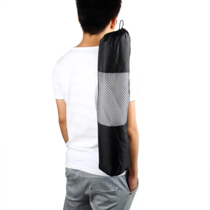 Новый удобный черный рюкзак для йоги, коврик для йоги, водонепроницаемый рюкзак, сумка для йоги, нейлоновая сумка для пилатеса, Сетчатый