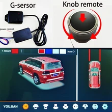 3D 360 Degree Bird View System Car DVR Reversing Camera g-sensor Recording Parking Universal Side View 4 Camera Panoramic