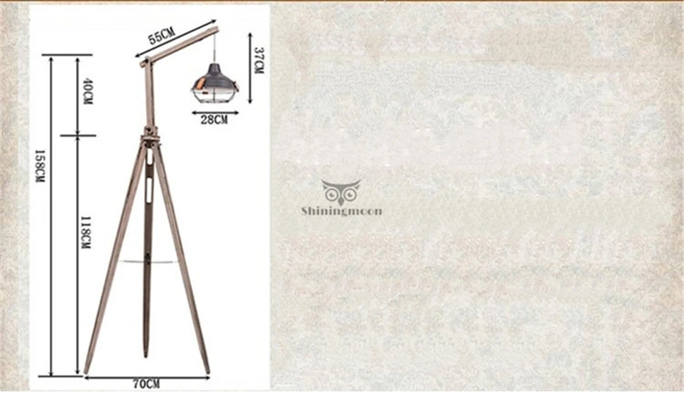 Современный деревянный торшер тренога тканевый абажур Китайский классический напольный светильник Европейский Торшер для гостиной высокий светильник