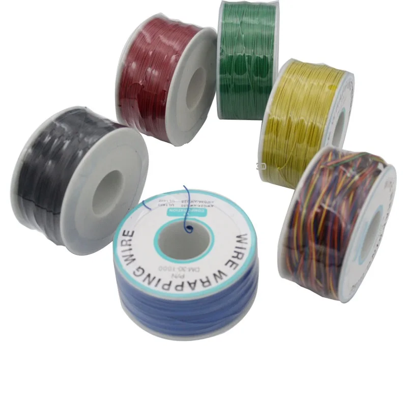 1 Reel Ok Wire Jumper Electronic Cable Welding Wrapping Tinned Copper Solid Pvc Insulation 30