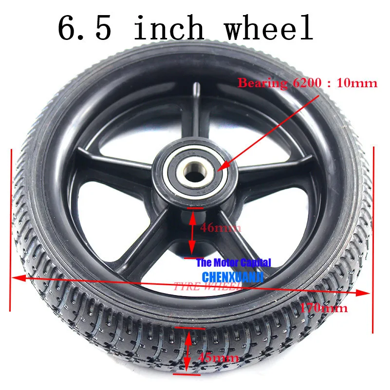 

High performance 6.5 inch Hubs and tyres wheel for Electric Scooter Smart Folding Longboard Hoverboard free shipping
