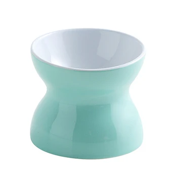 

Stable Water Feeder Cat Bowl Colorful Round Food Dish Puppy Pet Feeding Drinking Supplies Raised Easy Clean Dog Ceramic