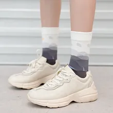 Jeseca/милые носки с мультяшным животным принтом г., осенне-зимние носки для женщин, уличная одежда для японских девочек, милые рождественские носки