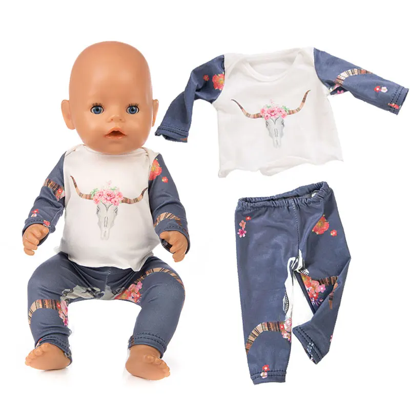 Модный комплект одежды для куклы, подходит для 43 см/17 дюймов, кукла(продается только одежда