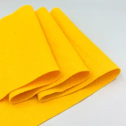 Soft Felt Fabric Sheet for DIY Crafts and Handmade Creations - Ideal for Sewing Dolls and Festive Projects (Gold)