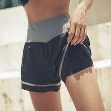 Спортивные шорты для женщин, быстросохнущие шорты для спортзала с высокой талией, упругие, тонкие, пуш-ап, женские леггинсы Y26K6777