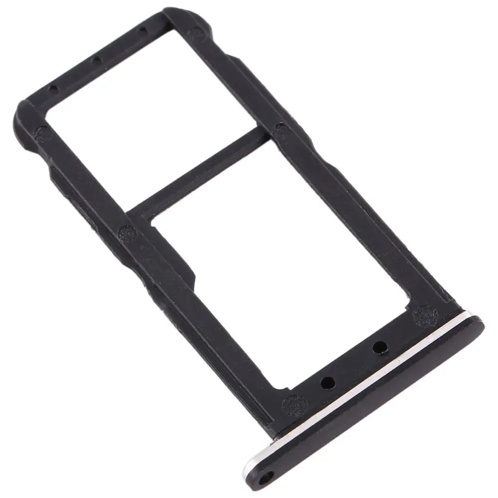 Черный Лоток для sim-карт+ лоток для sim-карт/лоток для карт памяти Micro SD для Nokia 7 TA-1041 - Цвет: Черный