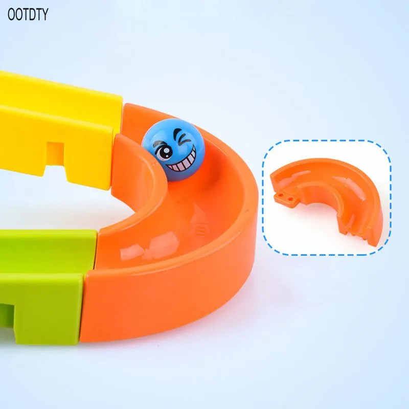 OOTDTY Bathroom Watermill Toy Bath Orbits Track Game Shower Swimming Pool Toys for Kids Boys Girls