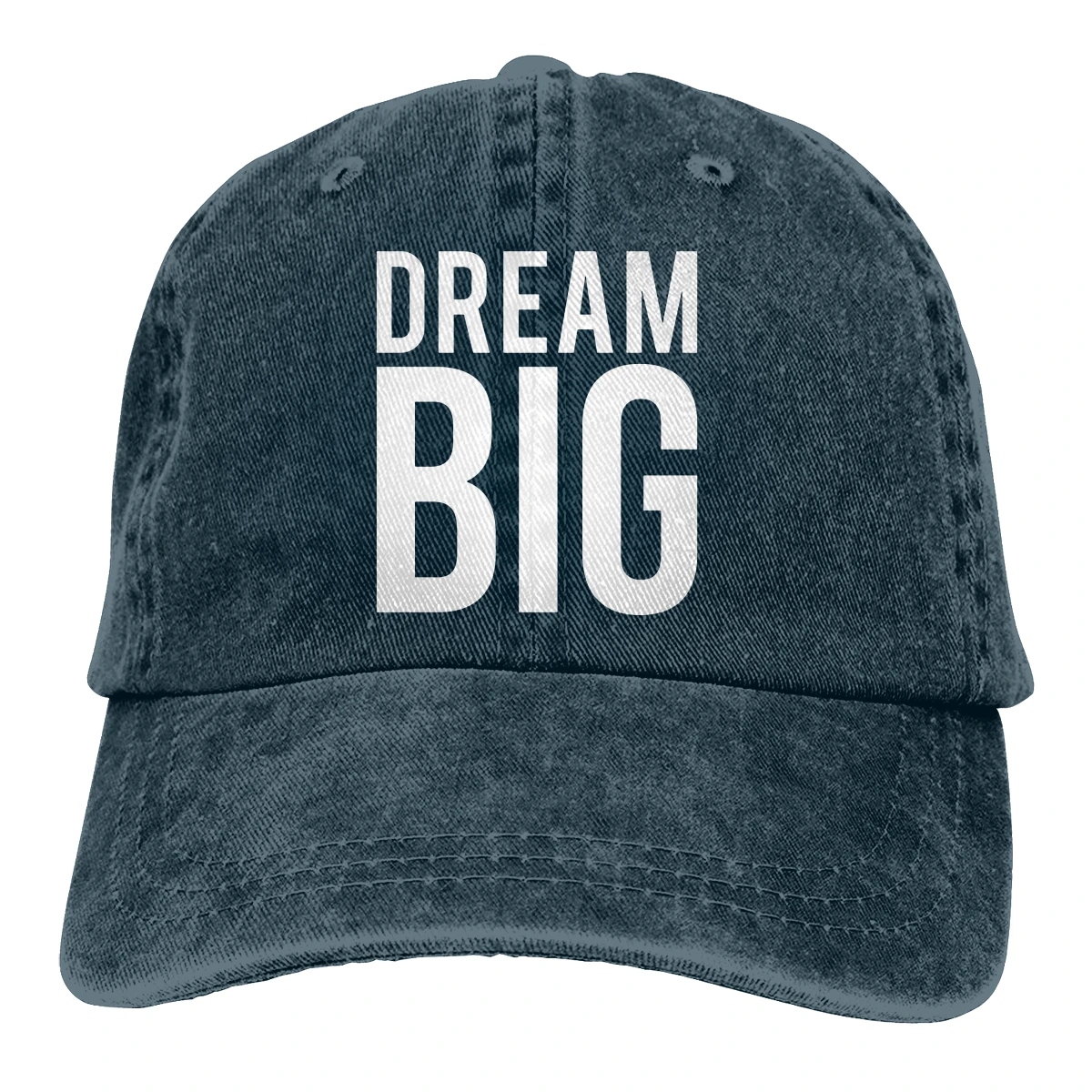 Dream Big Casquette черные унисекс Мужские Женские джинсовые бейсболка с ремешком кепки регулируемые Гольф папа шляпа