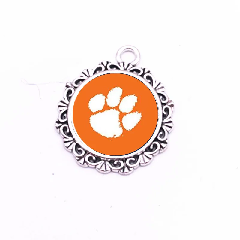 Новое поступление, Спортивные Подвески Clemson для браслетов DIY, ожерелья и сережек, брелоков, ювелирных аксессуаров 20 шт./лот