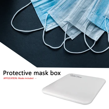 

4x Kids Face Mask Storage Organizer Case Dustproof Mouth Cover Container Holder Portable Storage Bag PP Plastic Sheet