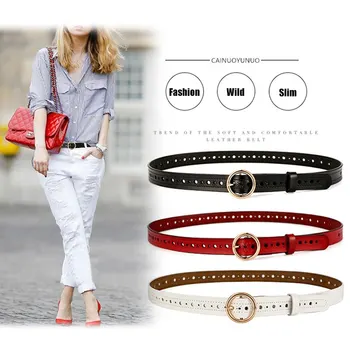 

Fashion Female Simple Universal Jeans Belt All-match New Fashion Ladies Hollow Out Pants Belts